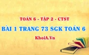 Bài 1 trang 73 SGK Toán 6 Tập 2 Chân trời sáng tạo